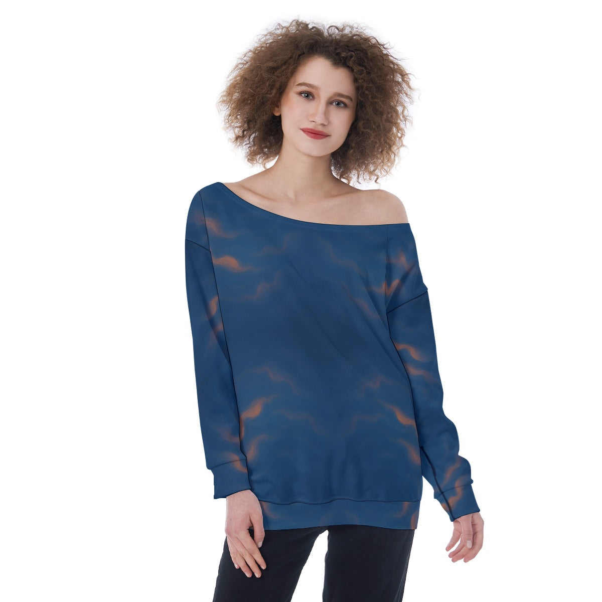 Women's Off-Shoulder Sweatshirt