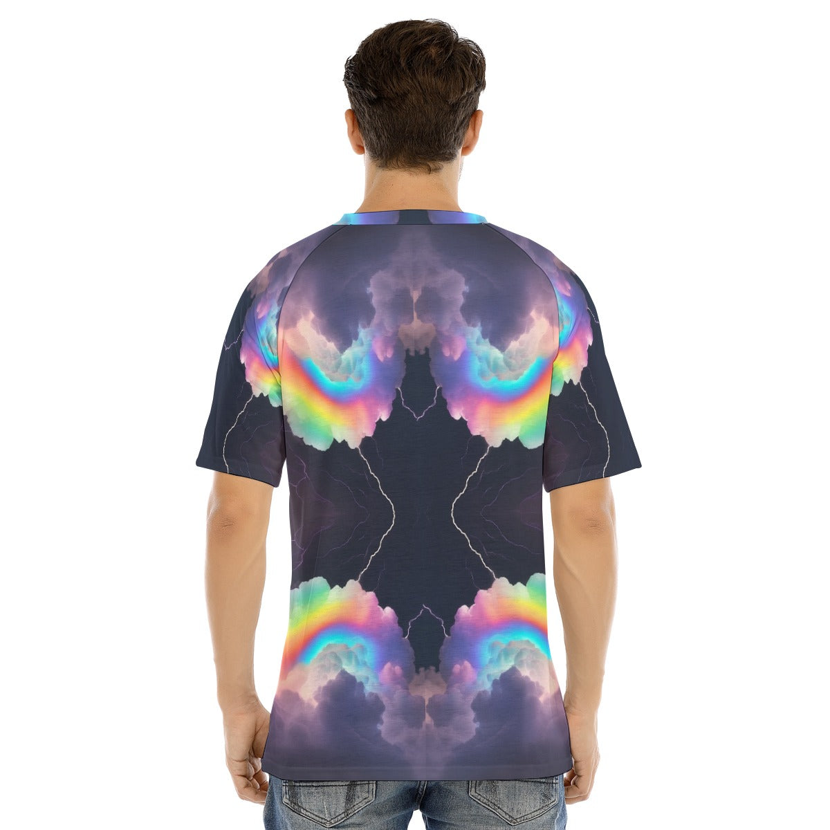 Men's Raglan Sleeve T-shirt With Button Closure