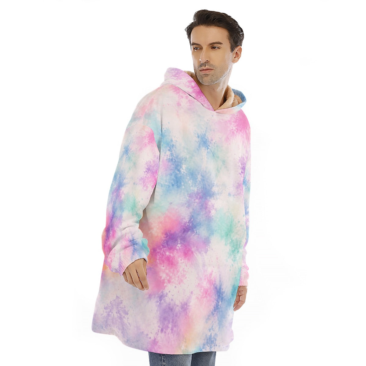 Unisex Sherpa-Fleece Hoodie Blanket - view 2