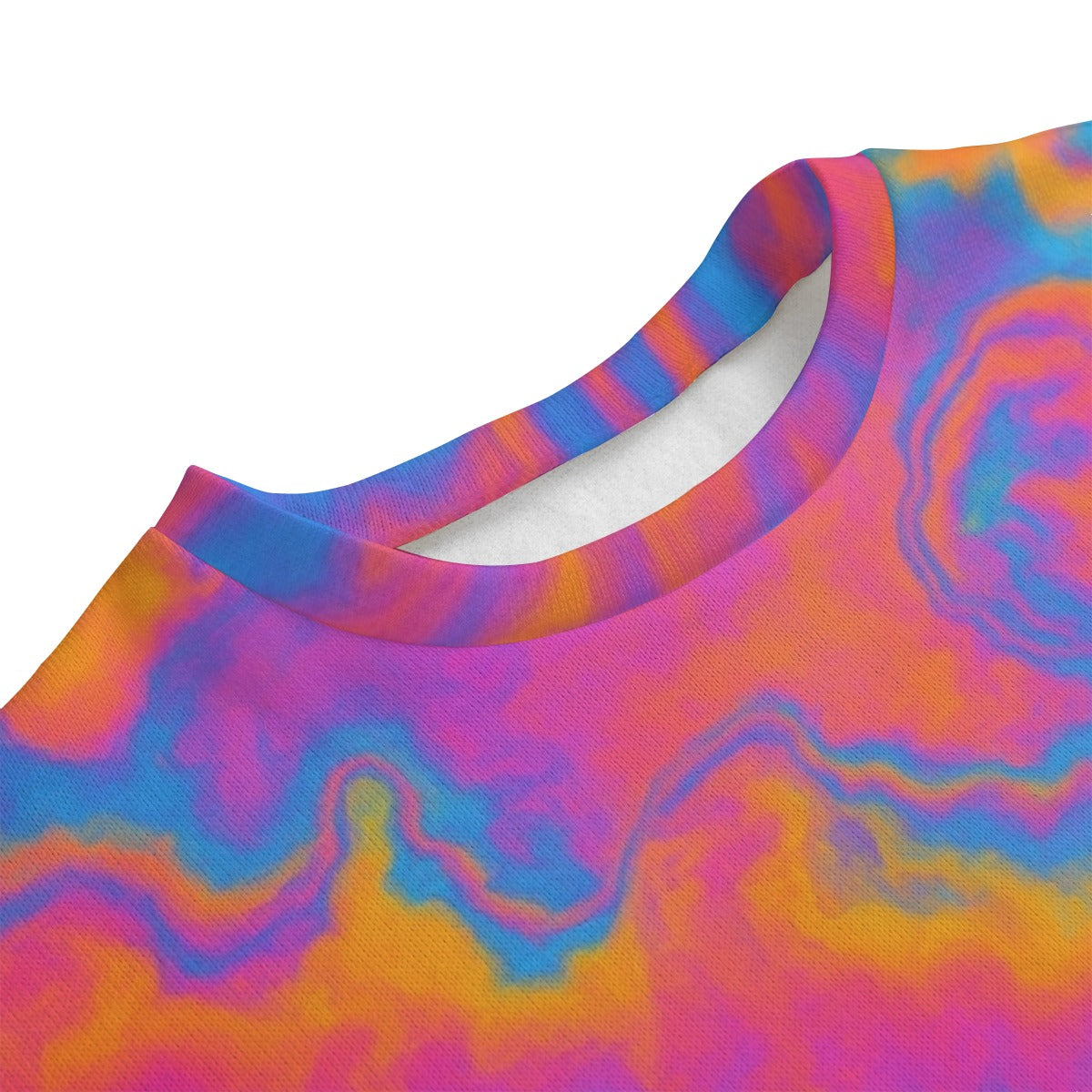 Unisex Drop-shoulder Knitted Fleece Sweater - view 3