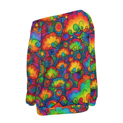 Women's Off-Shoulder Sweatshirt