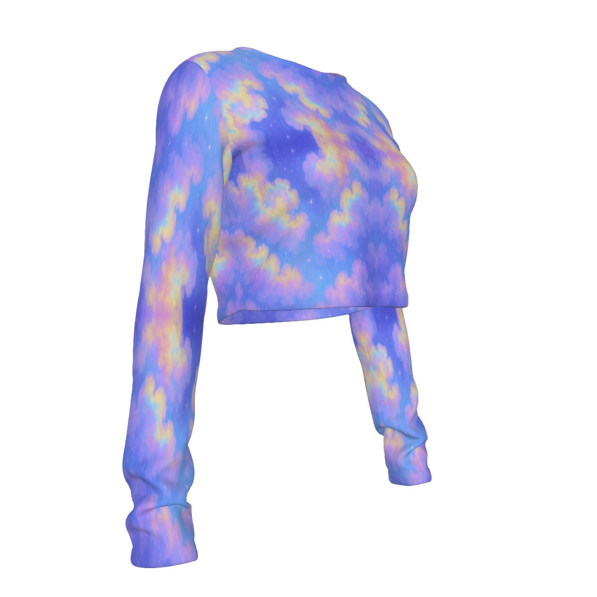 Women's Round Neck Crop Top T-Shirt