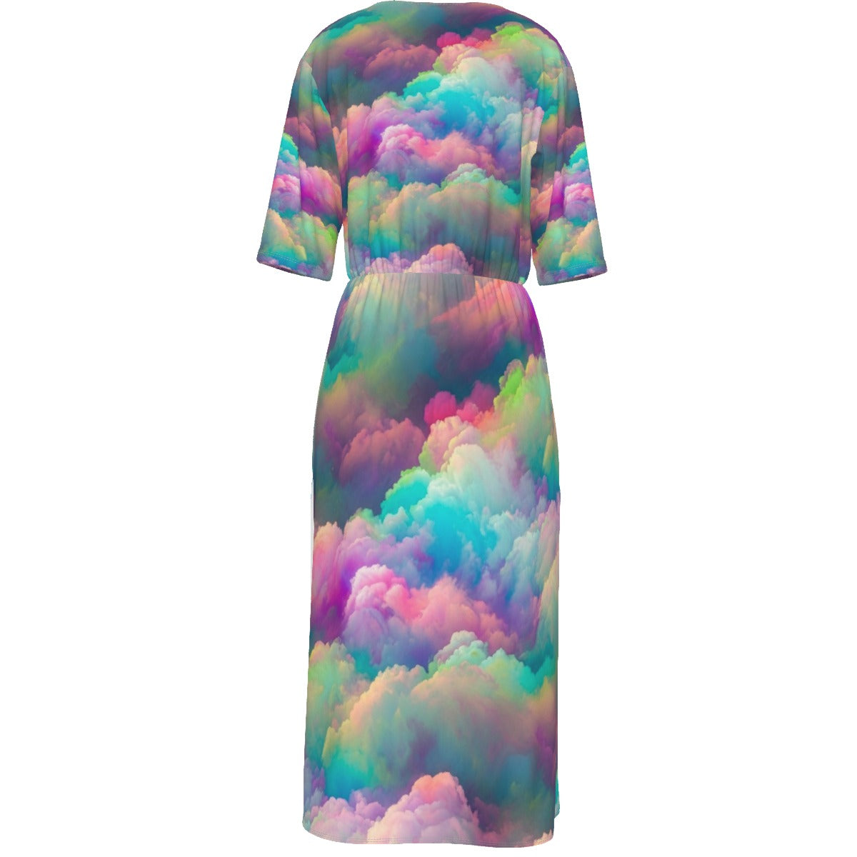 Women's Short Sleeve V-neck Dress
