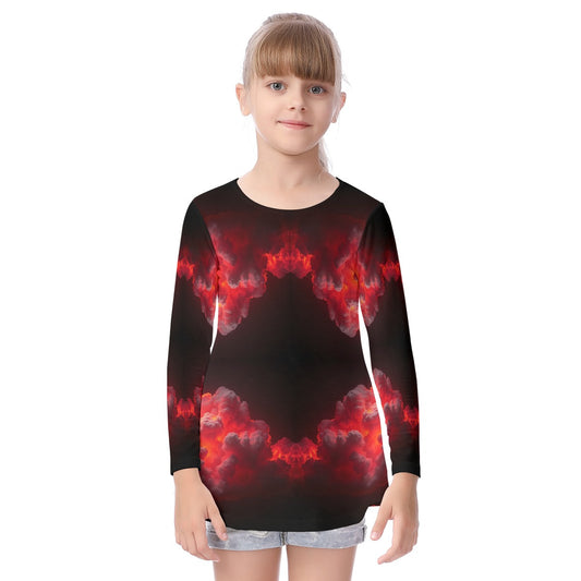 Unisex Kid's Long Sleeve O-neck T-shirt