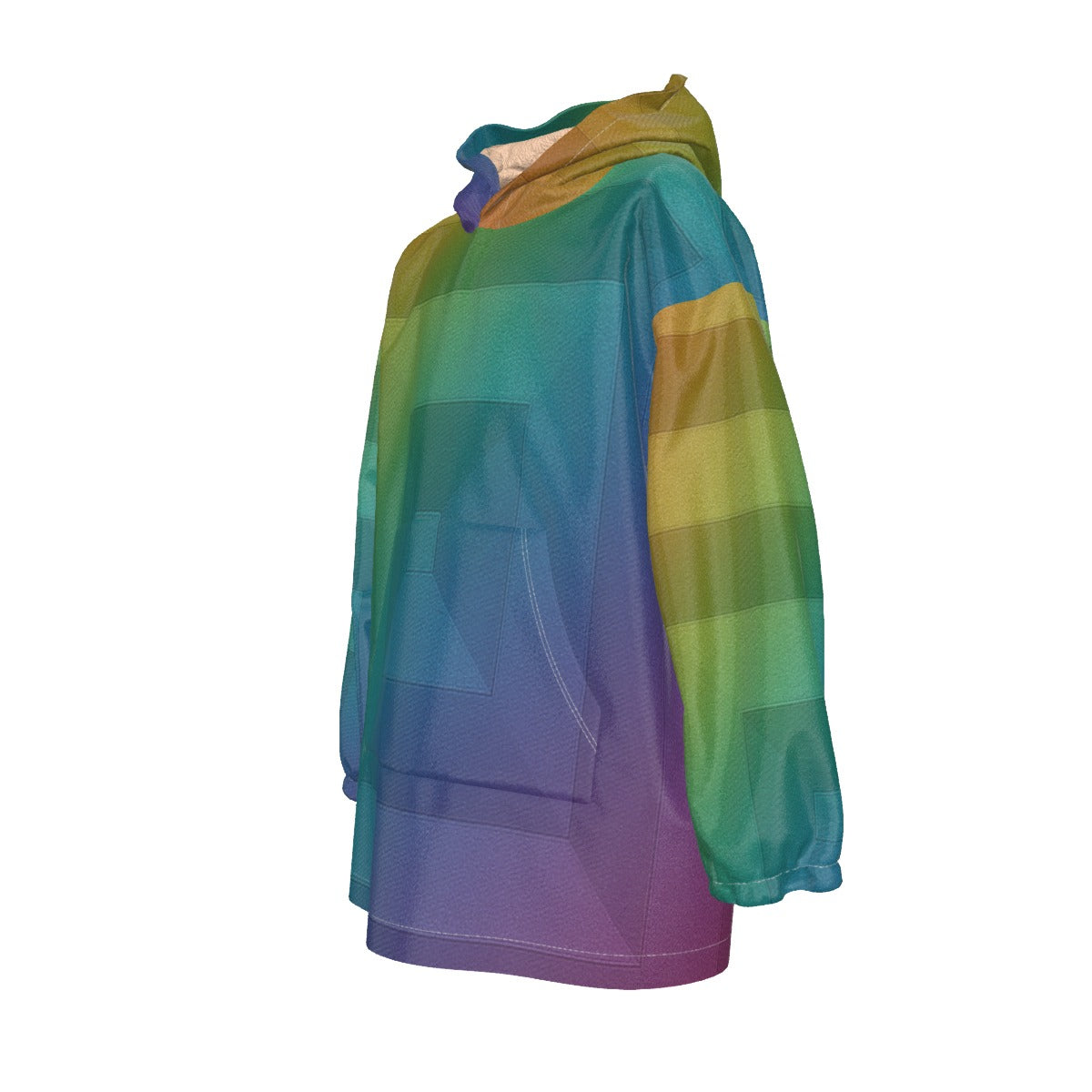 Unisex Kid's Sherpa Fleece Hoodie Blanket