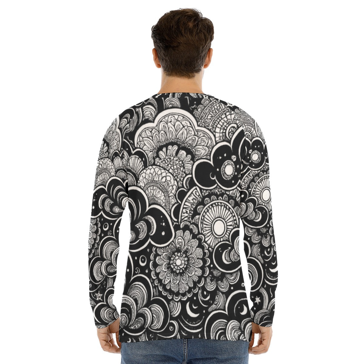 Men's Long Sleeve T-shirt With Raglan Sleeve