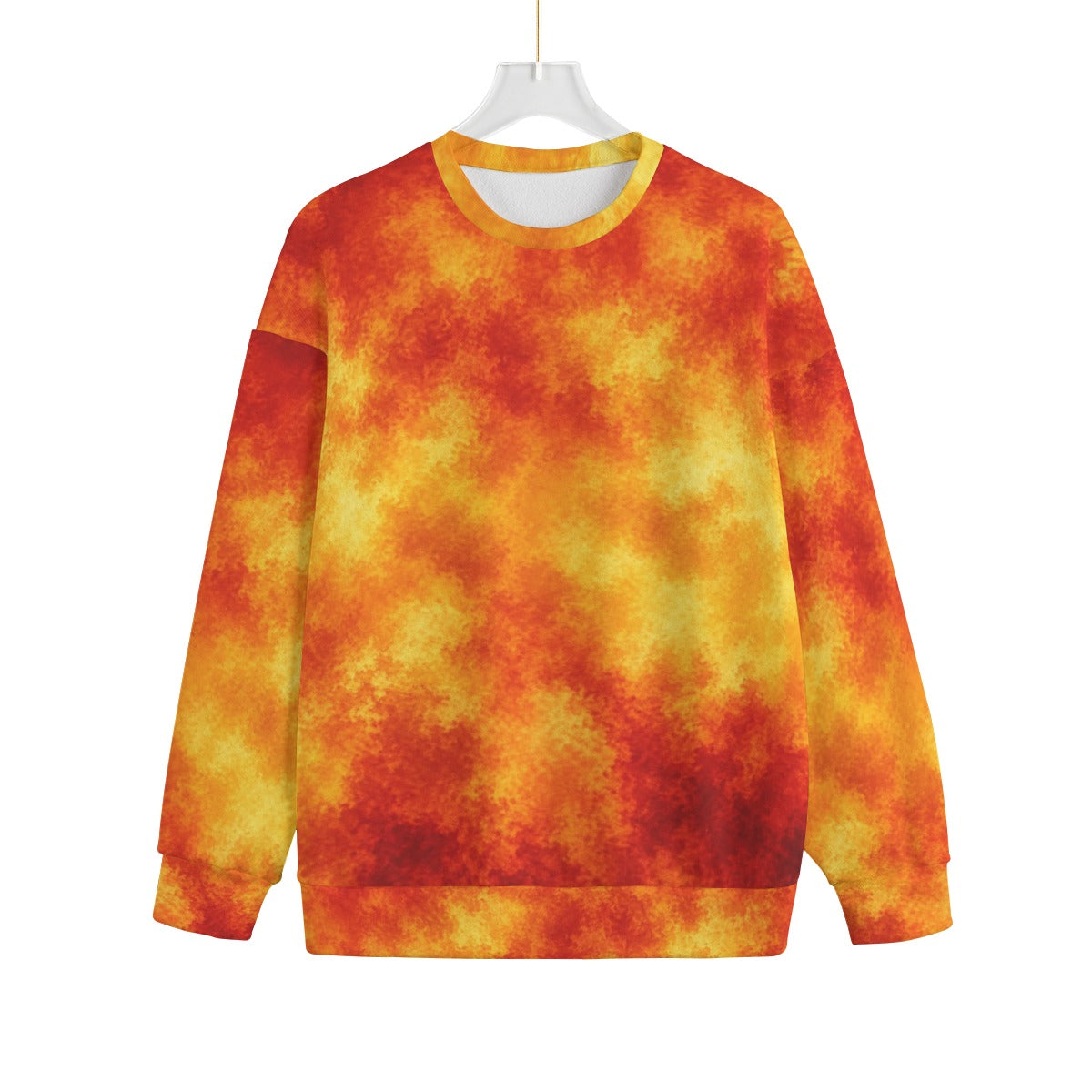 Unisex Drop-shoulder Knitted Fleece Sweater - view 1