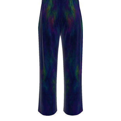 Unisex Knitted Fleece Wide Leg Pants