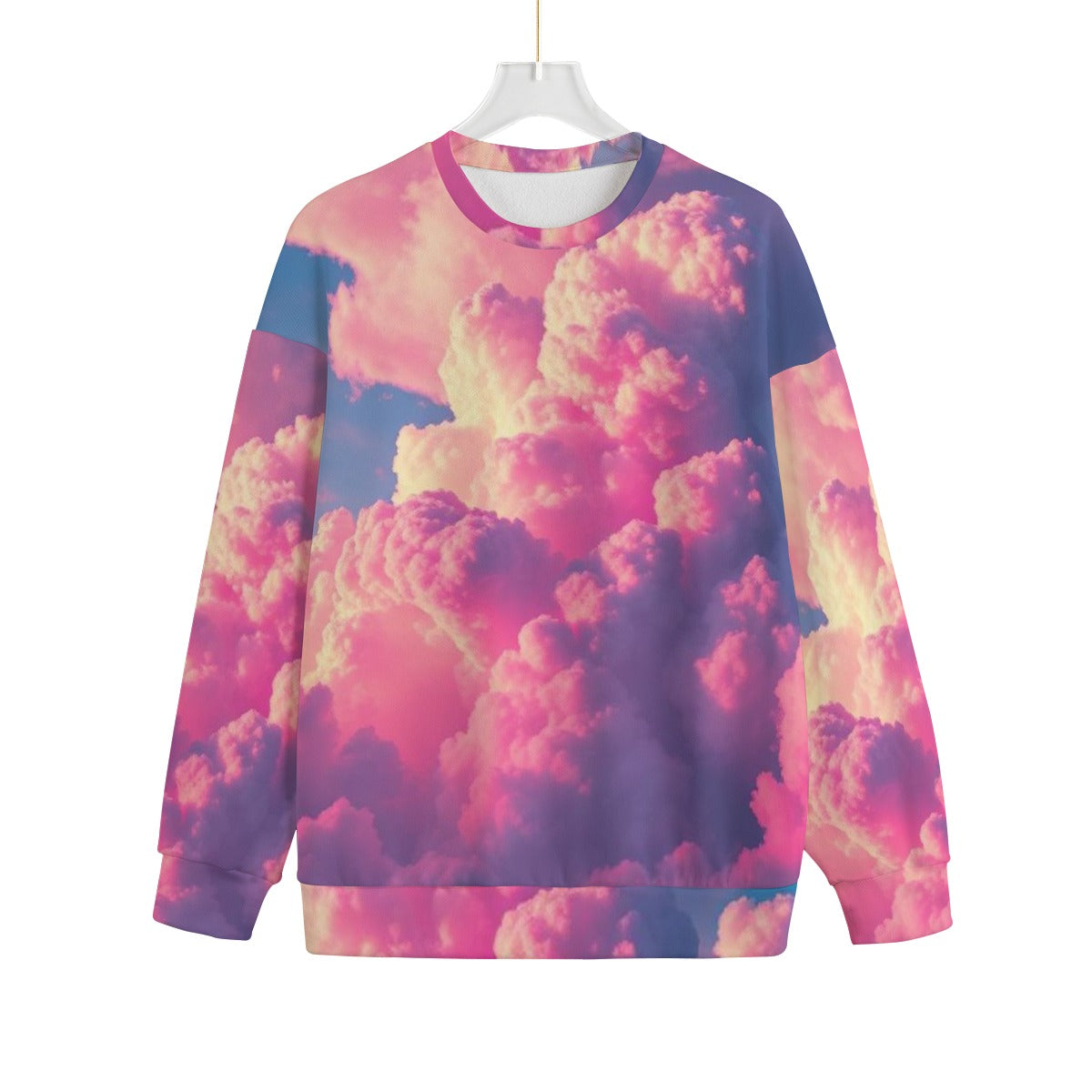 Unisex Drop-shoulder Knitted Fleece Sweater - view 1