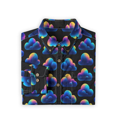 Men's Casual Lapel Long Sleeve Shirt|125GSM Cotton