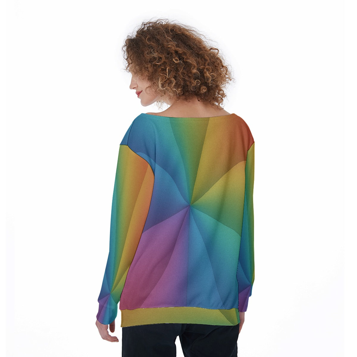 Women's Off-Shoulder Sweatshirt