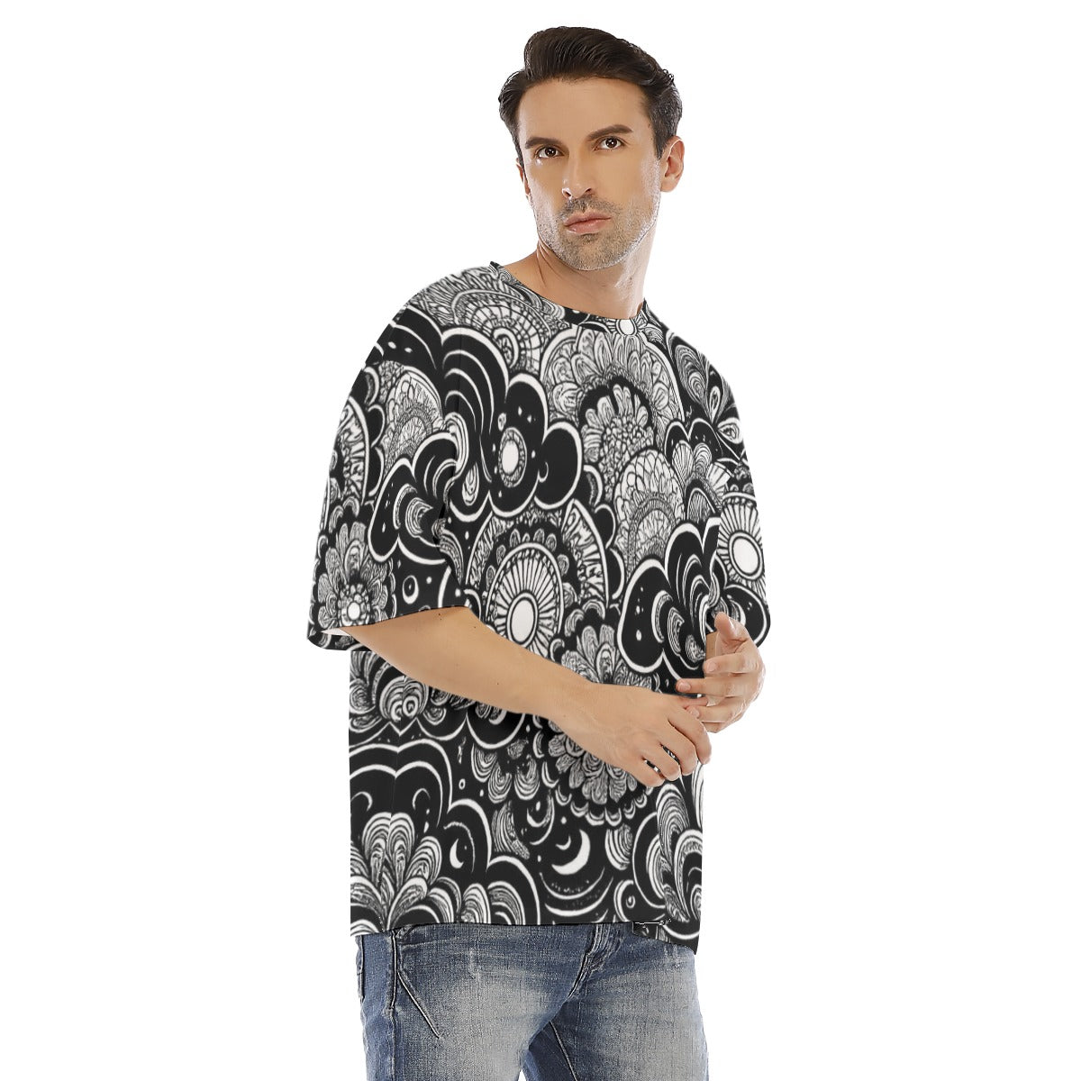 Men's Drop Shoulder T-shirt With Short Sleeve