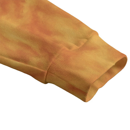 Unisex V-neck Knitted Fleece Cardigan With Button Closure