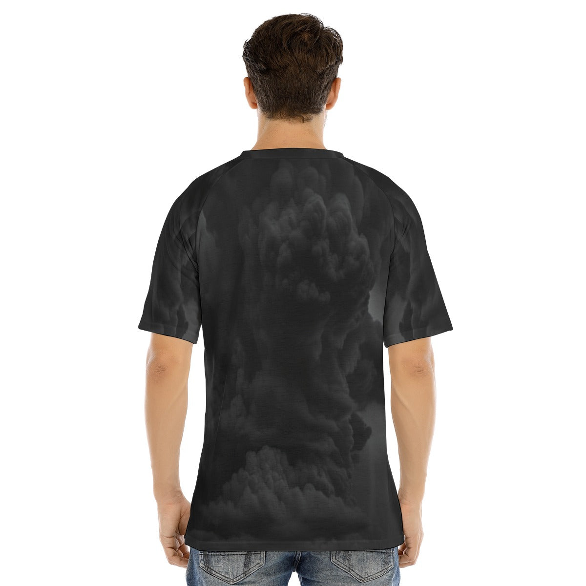 Men's Raglan Sleeve T-shirt With Button Closure
