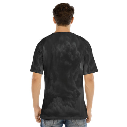 Men's Raglan Sleeve T-shirt With Button Closure