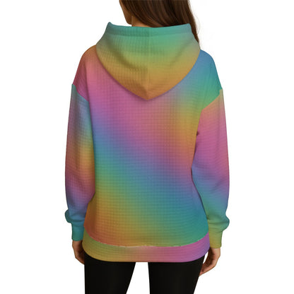 Women's Thick Waffle Knit Hoodie