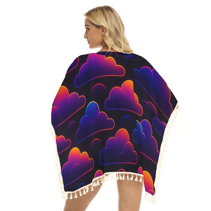 Women's Square Fringed Shawl