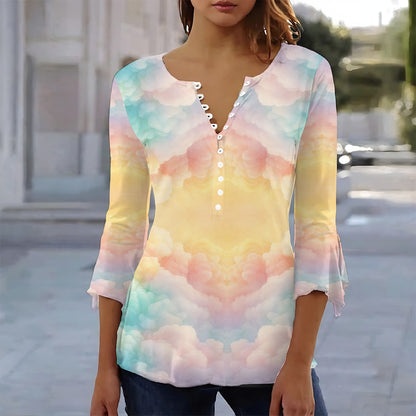 Women's T-shirt With 3/4 Sleeve