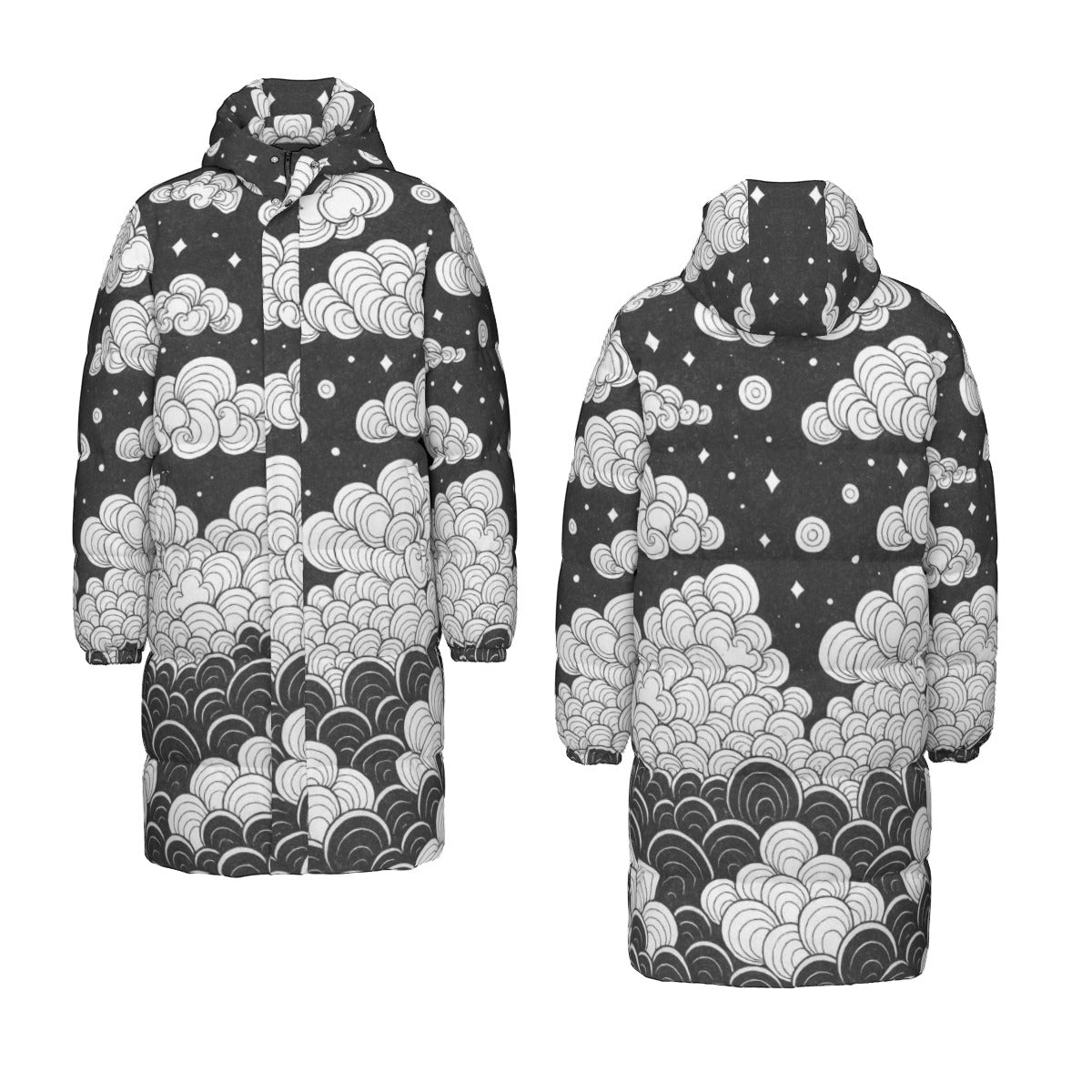 Unisex Long Down Jacket