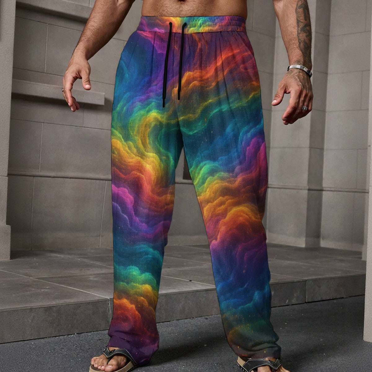 Men's Loose Casual Pants With Pocket