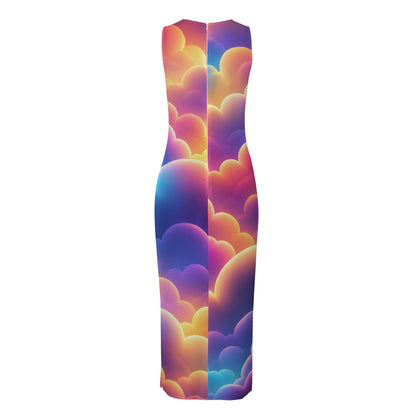 Women's Beach Perspective Chiffon Sleeveless Dress