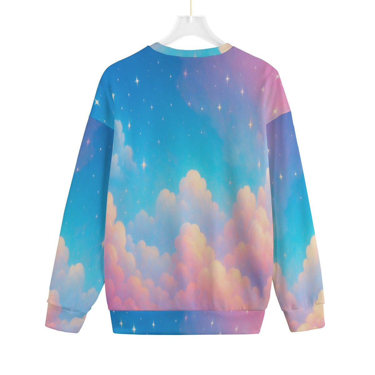Unisex Drop-shoulder Knitted Fleece Sweater - view 2
