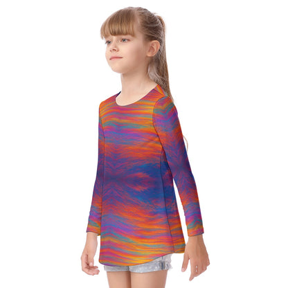 Unisex Kid's Long Sleeve O-neck T-shirt