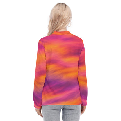 Women's Long Sleeve Blouse With Button Closure
