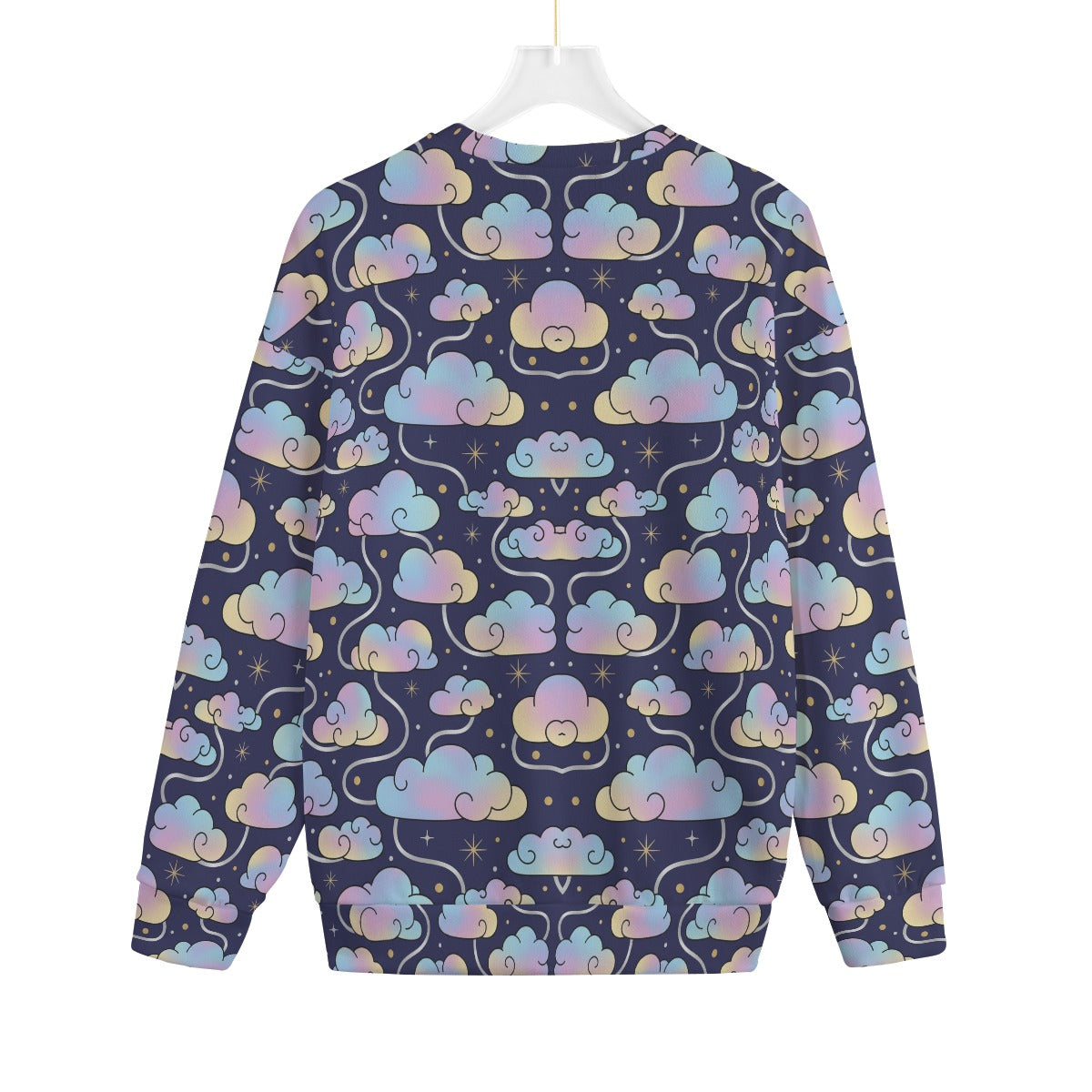 Unisex Drop-shoulder Knitted Fleece Sweater - view 2
