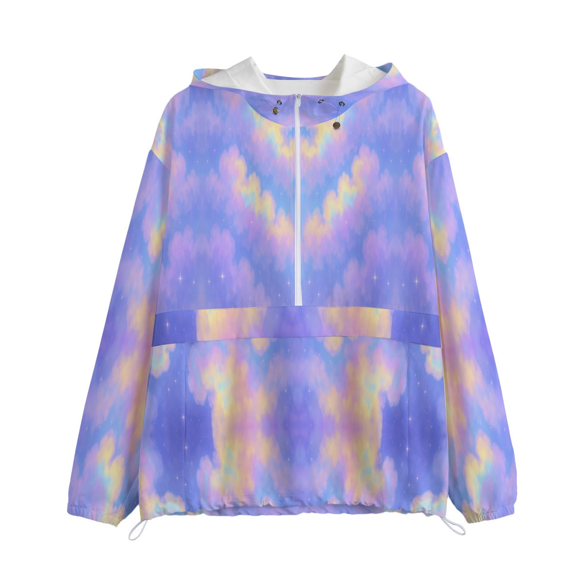 Unisex Pullover Jacket With Zipper Closure