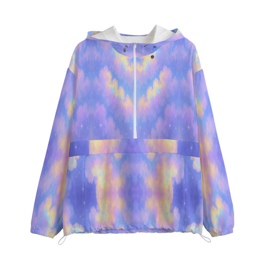 Unisex Pullover Jacket With Zipper Closure