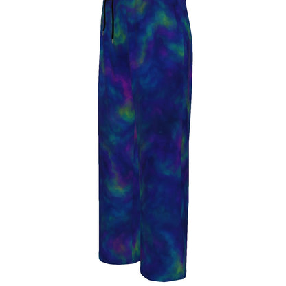 Unisex Knitted Fleece Wide Leg Pants