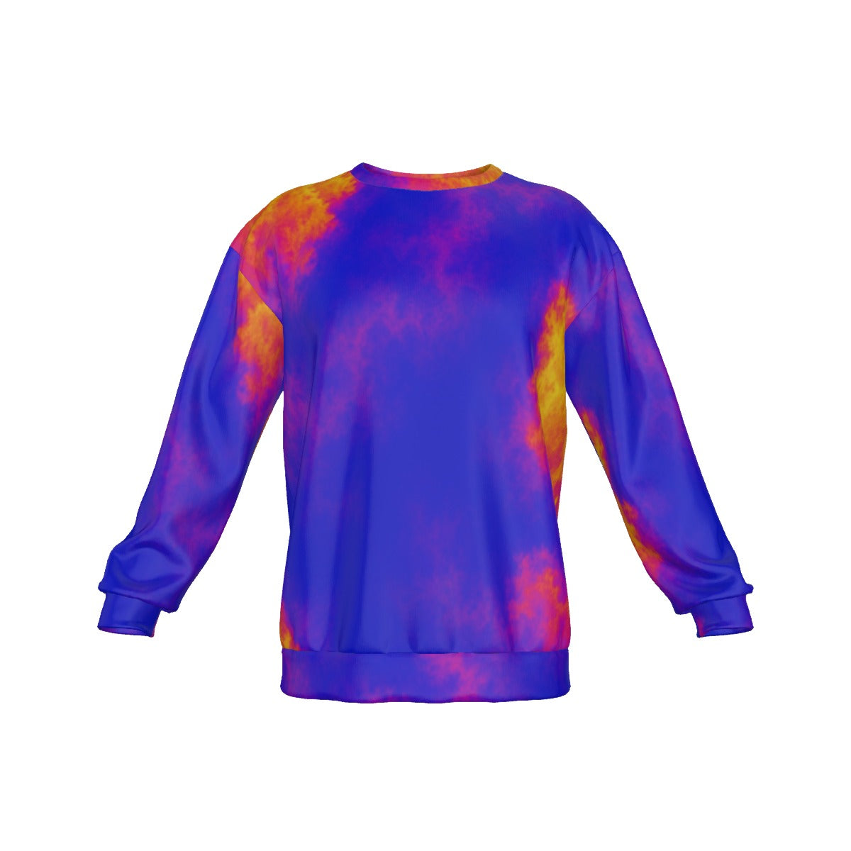 Men's Drop Shoulder Round Neck Long-Sleeved Sweatshirt