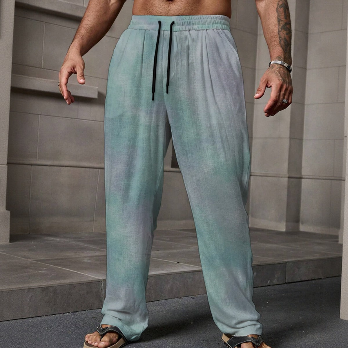 Men's Loose Casual Pants With Pocket
