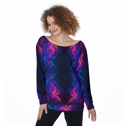Women's Off-Shoulder Sweatshirt