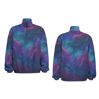 Unisex Turtleneck Zippered Sweatshirt