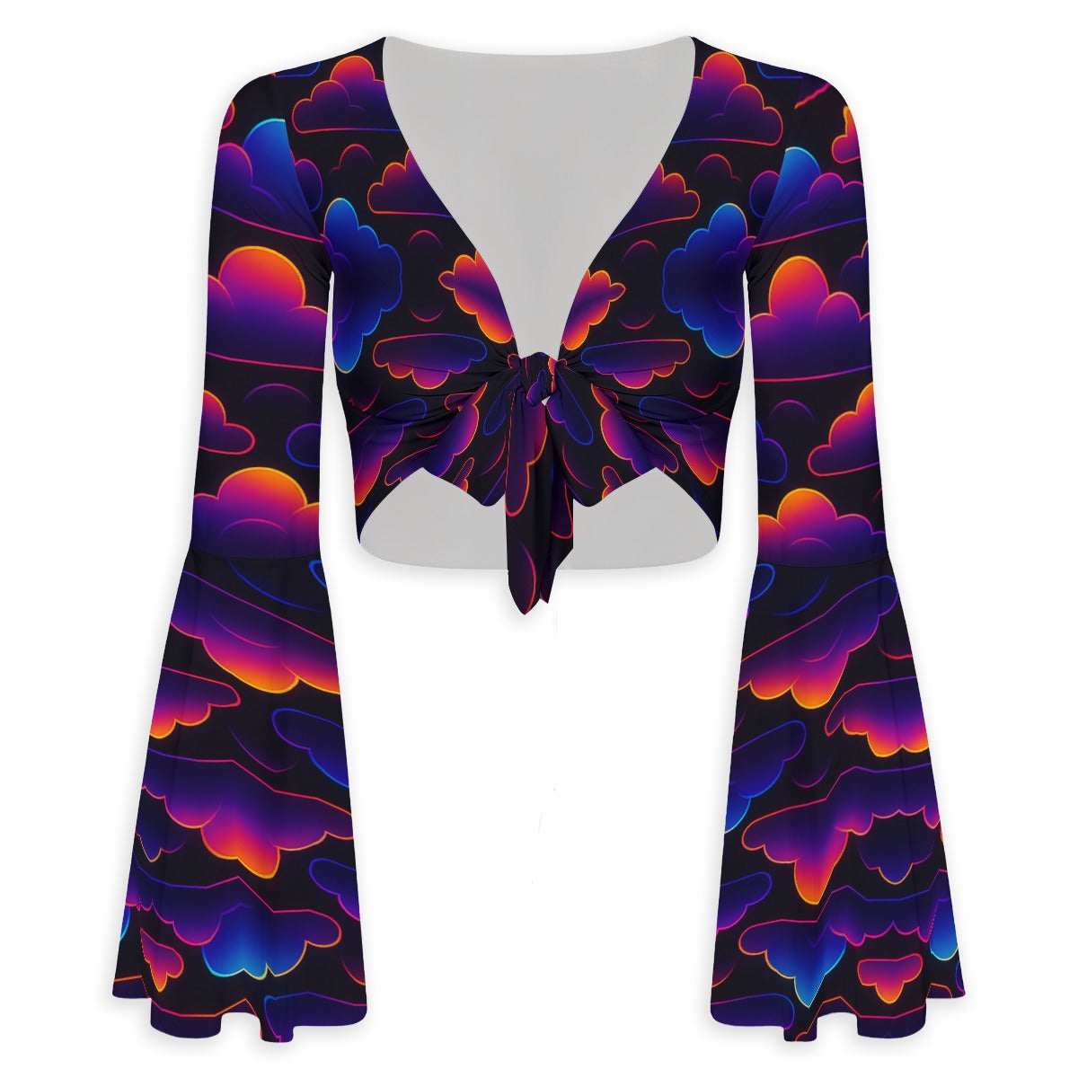 Women's Breathable And Comfortable Top With Bell Sleeve
