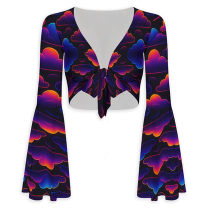 Women's Breathable And Comfortable Top With Bell Sleeve