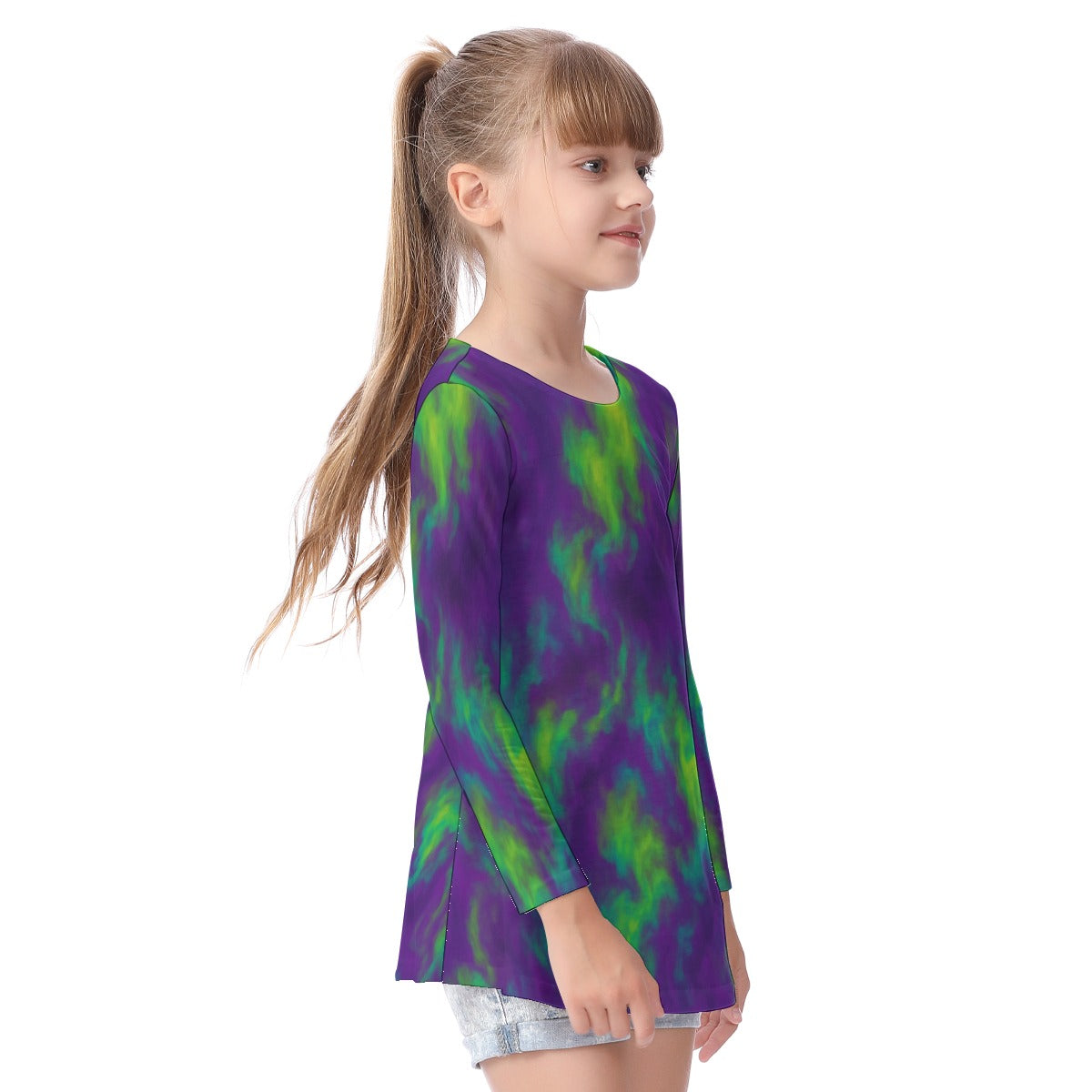 Unisex Kid's Long Sleeve O-neck T-shirt