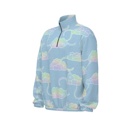 Unisex Turtleneck Zippered Sweatshirt