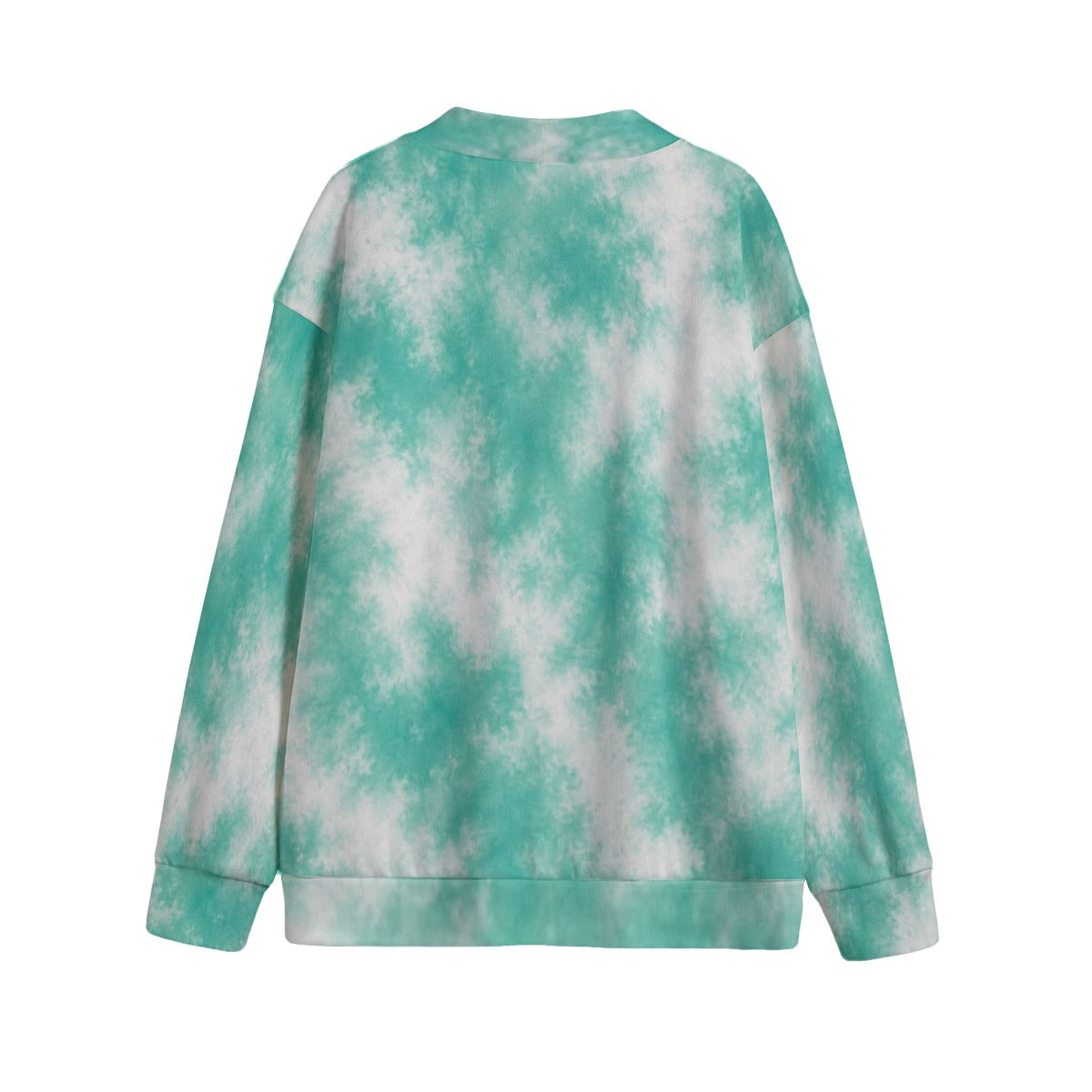 Unisex V-Neck Knitted-Fleece Button Cardigan - view 2