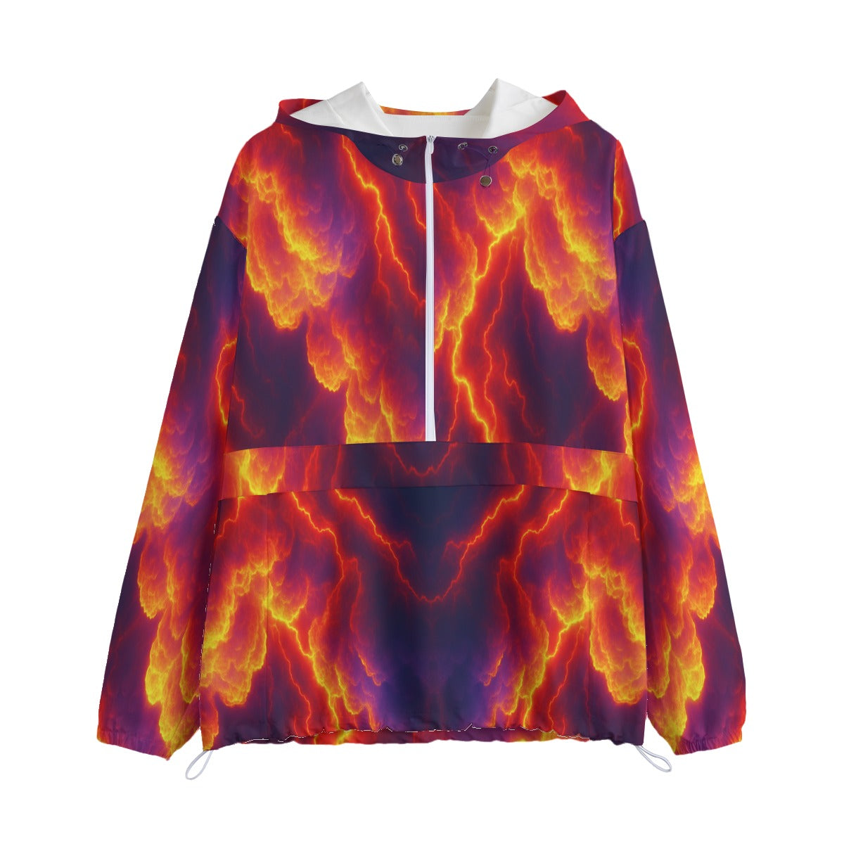 Unisex Pullover Jacket With Zipper Closure