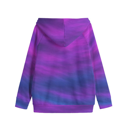 Unisex Kid's Zip Up Raglan Sleeve Hoodie | 310GSM Cotton