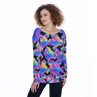 Women's Off-Shoulder Sweatshirt
