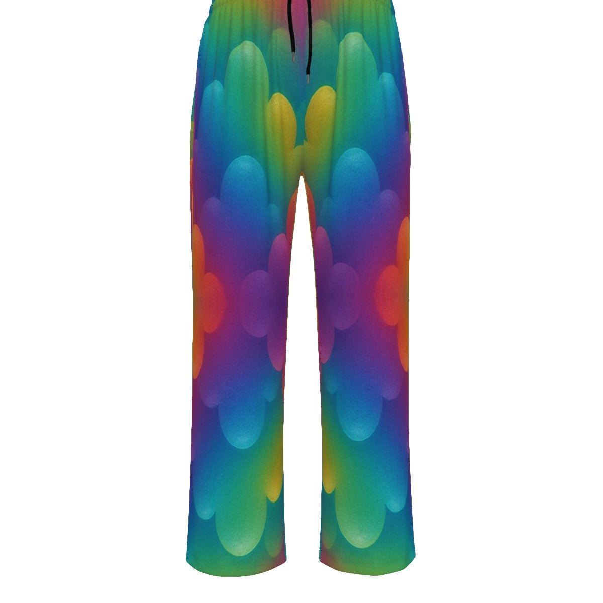 Unisex Knitted Fleece Wide Leg Pants