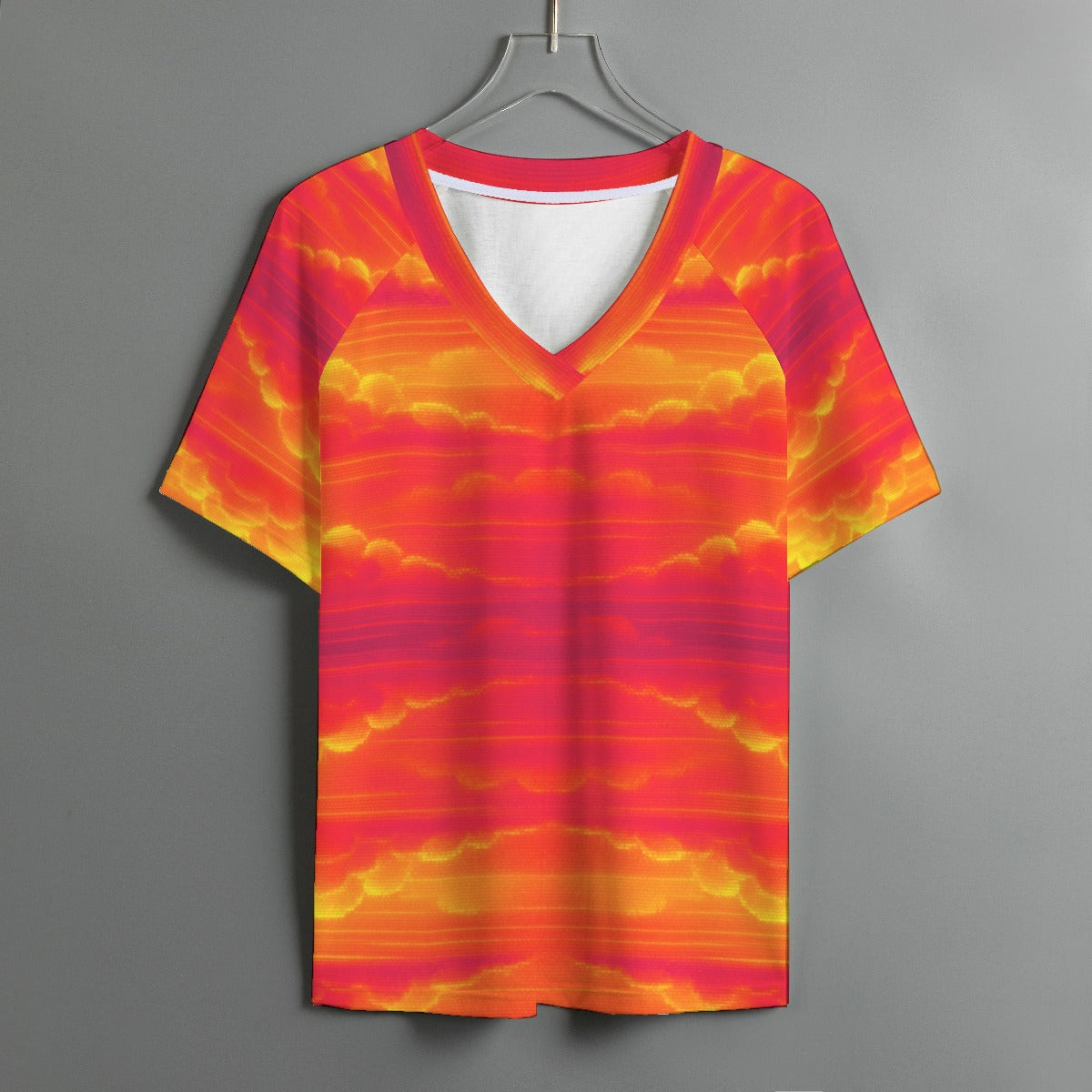 Women's V-neck T-shirt With Short Sleeve