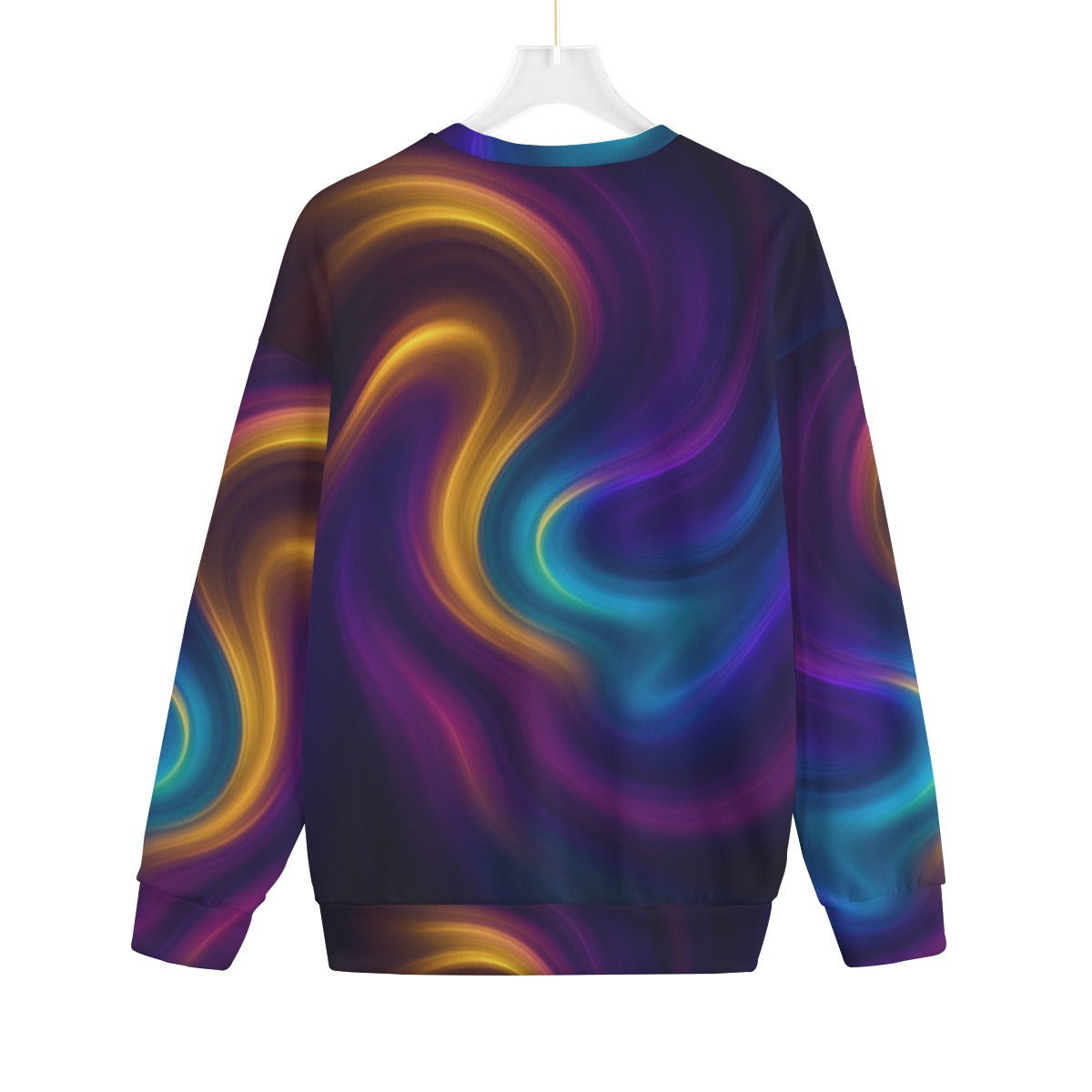 Unisex Drop-shoulder Knitted Fleece Sweater - view 2