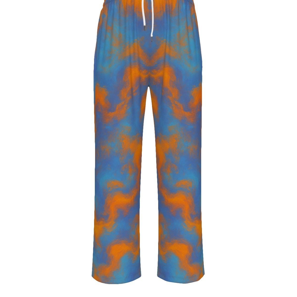 Unisex Knitted Fleece Wide Leg Pants