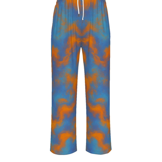 Unisex Knitted Fleece Wide Leg Pants