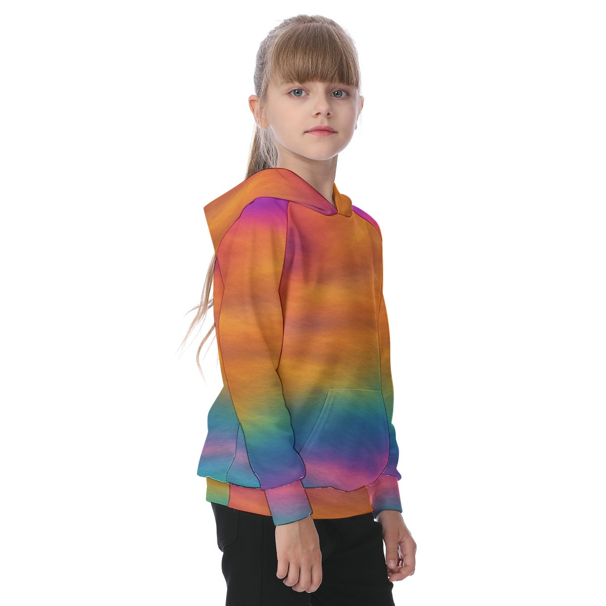 Unisex Kid's Raglan Pullover Hoodie